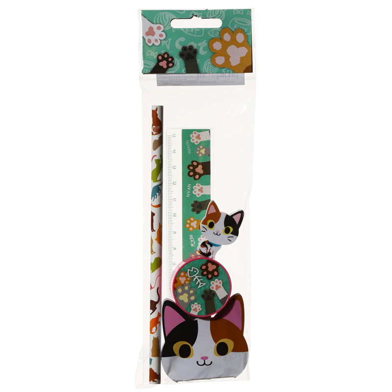 Cute Cat Design Stationery Set