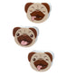 Eraser 3 Piece Set - Mopps Pug