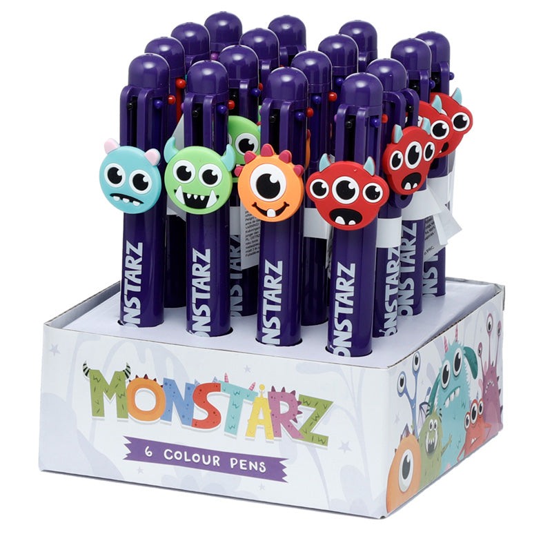 Fun Monstarz Monster Multi Colour Pen (6 Colours)