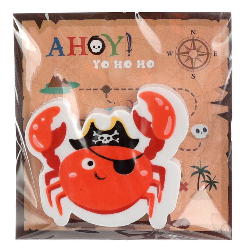 Fun Ahoy Ocean Pirate Friends Eraser