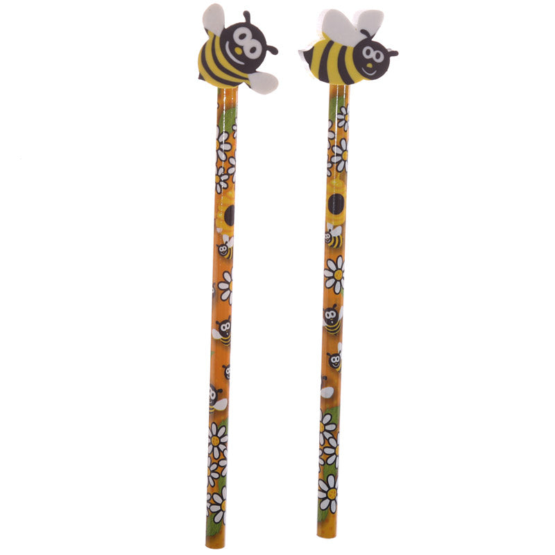 Novelty Kids Bee Design Pencil and Eraser