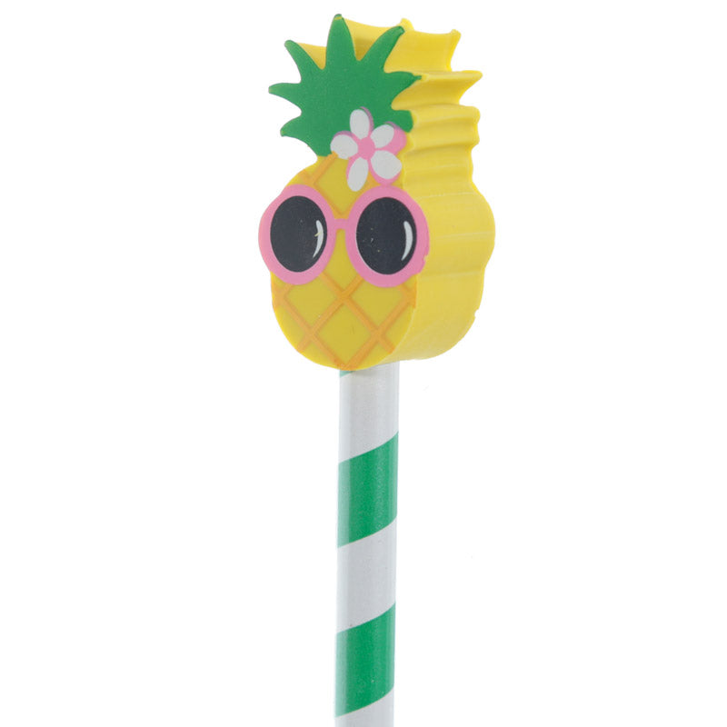 Cute Tropical Design Pencil and Eraser Set