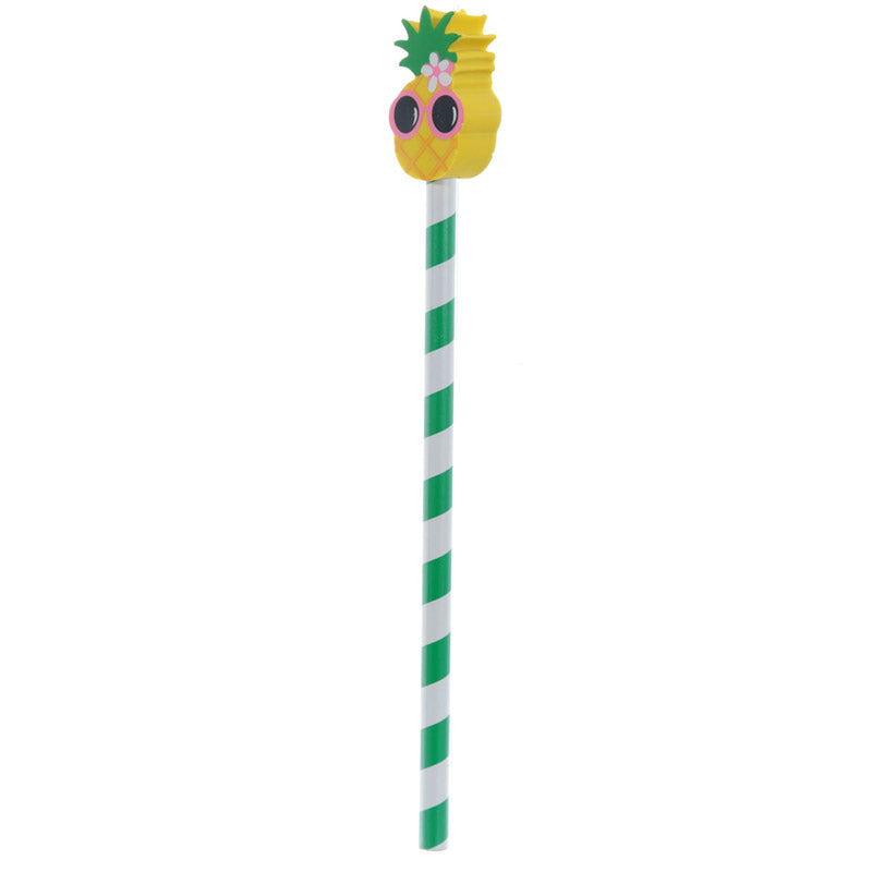 Cute Tropical Design Pencil and Eraser Set