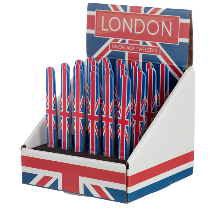 Fun Novelty Union Flag Metal Tweezers