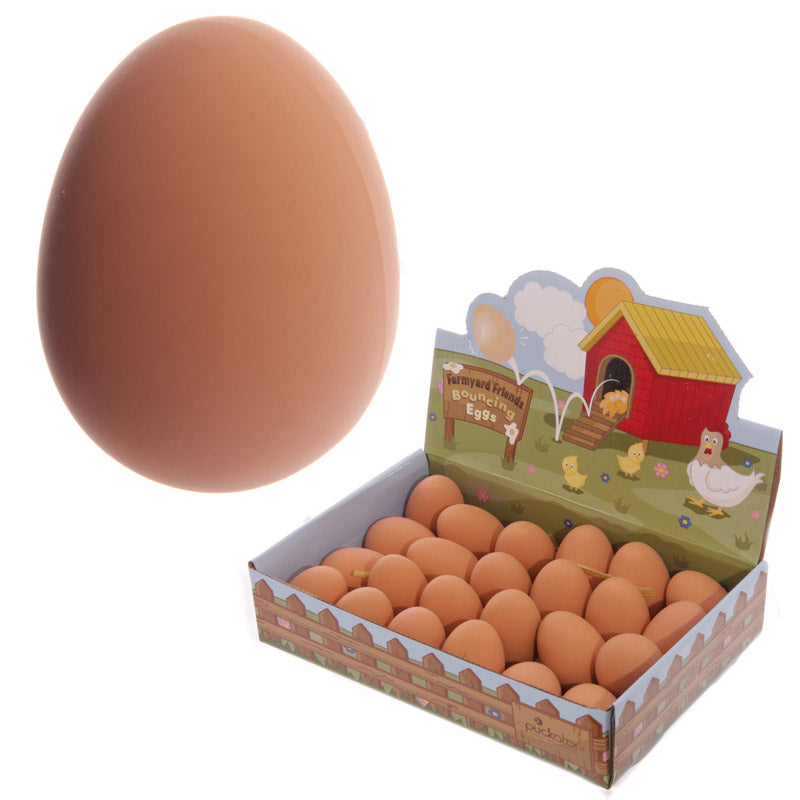 Fun Novelty Bouncing Rubber Egg