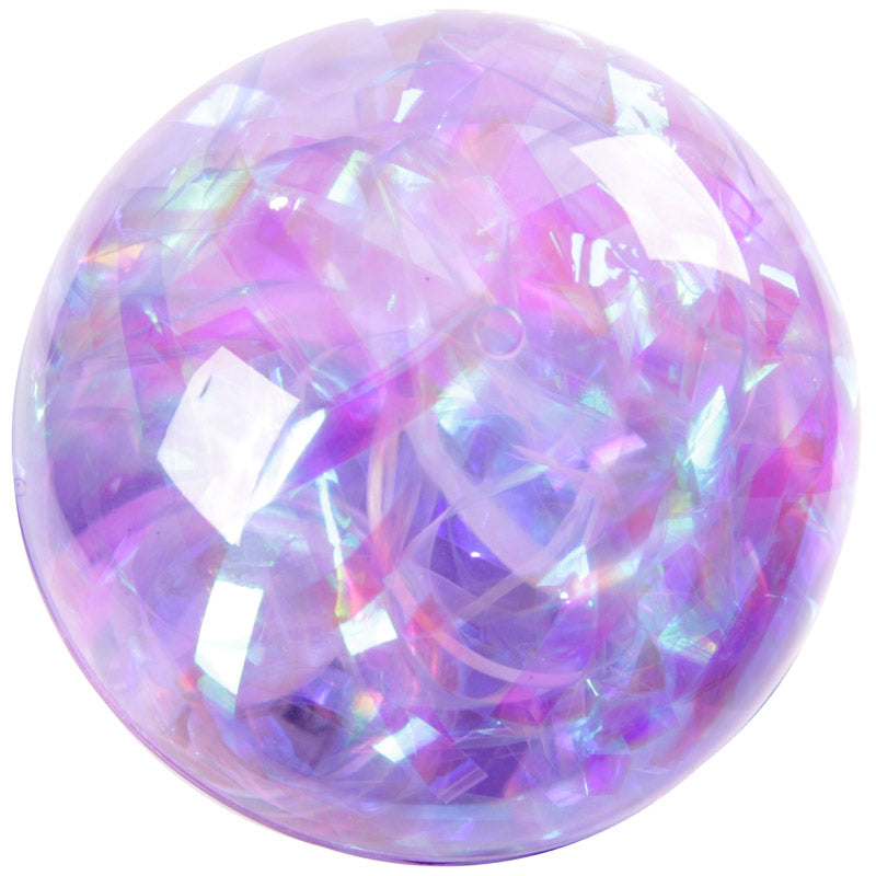 Fun Kids Flashing Rubber Bouncy Ball - Multi Glitter