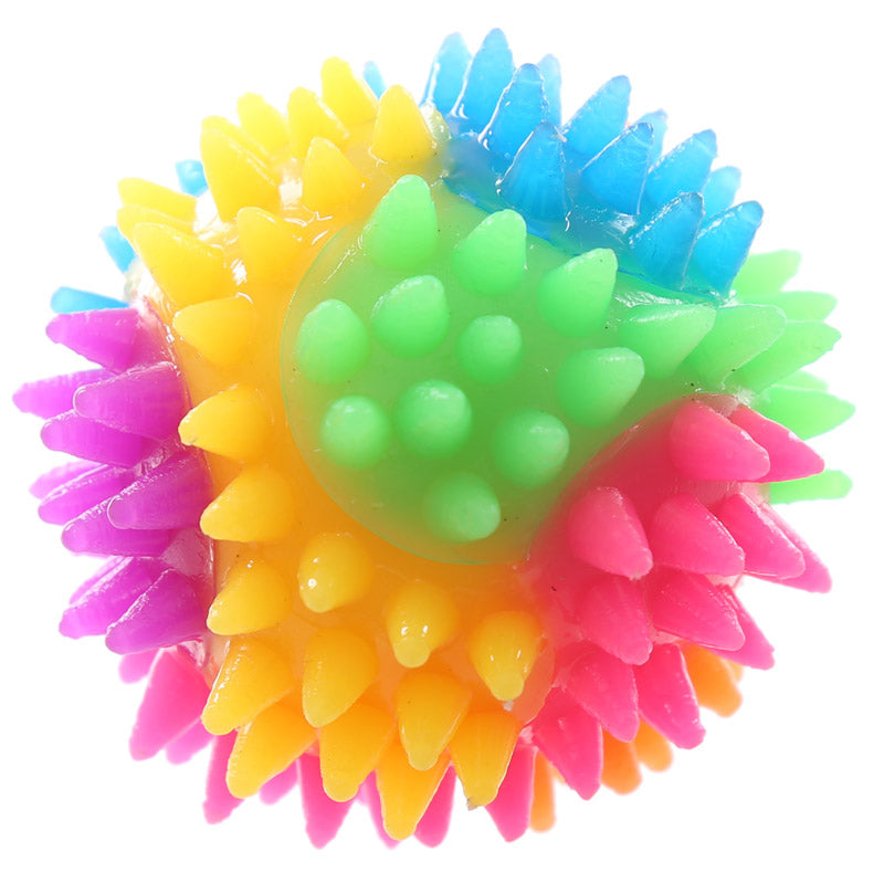 Fun Kids Spiky Bouncy Light Up Ball 5.5cm