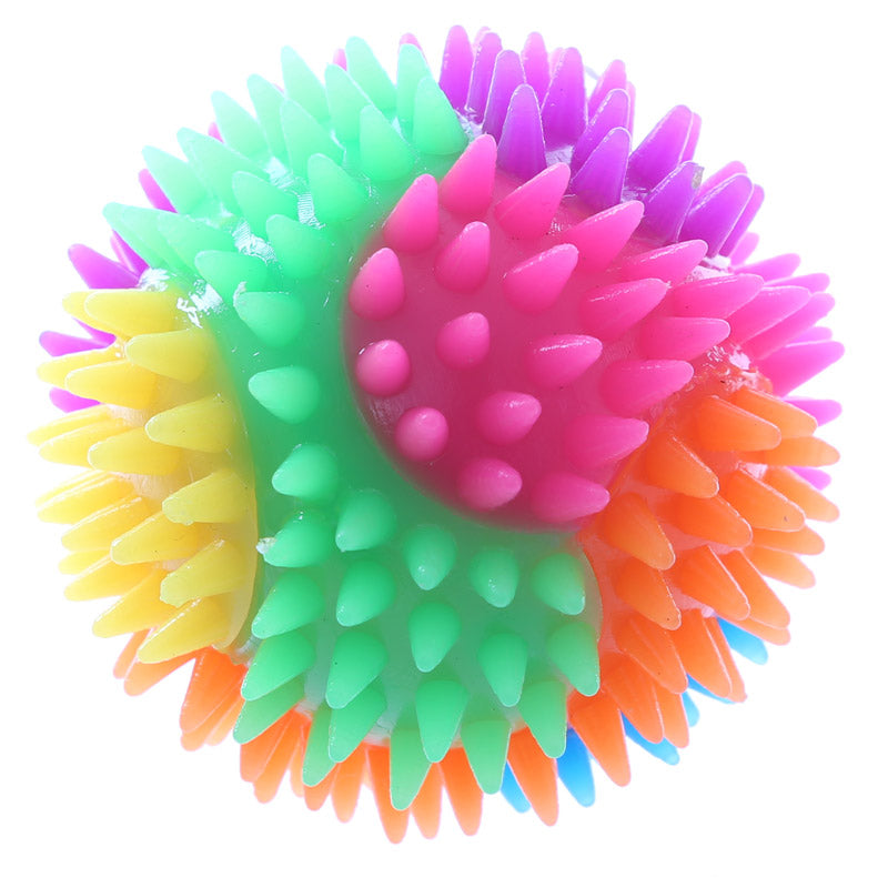 Fun Kids Spiky Bouncy Light Up Ball 7cm