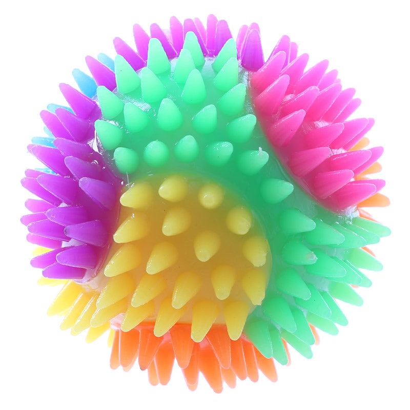 Fun Kids Spiky Bouncy Light Up Ball 7cm