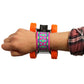 Fun Kids Pull Back Snap Bracelet Skateboard Toy