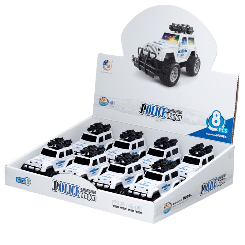 Friction 4x4 Police Car Light  and  Sound Toy