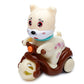 Fun Kids Friction Action Toy - Cute Dog on Scooter