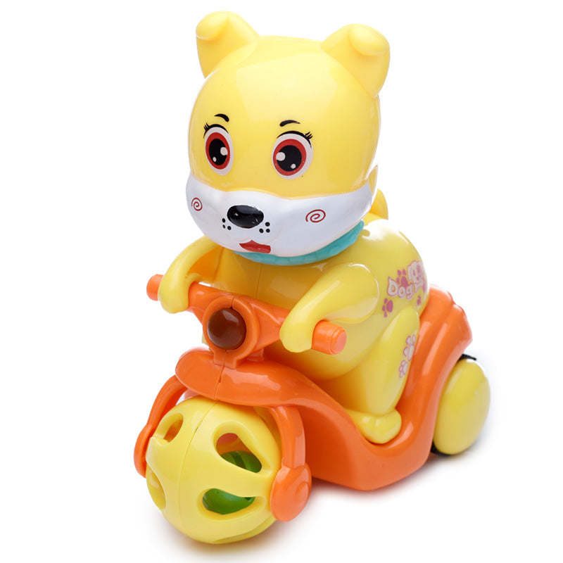 Fun Kids Friction Action Toy - Cute Dog on Scooter