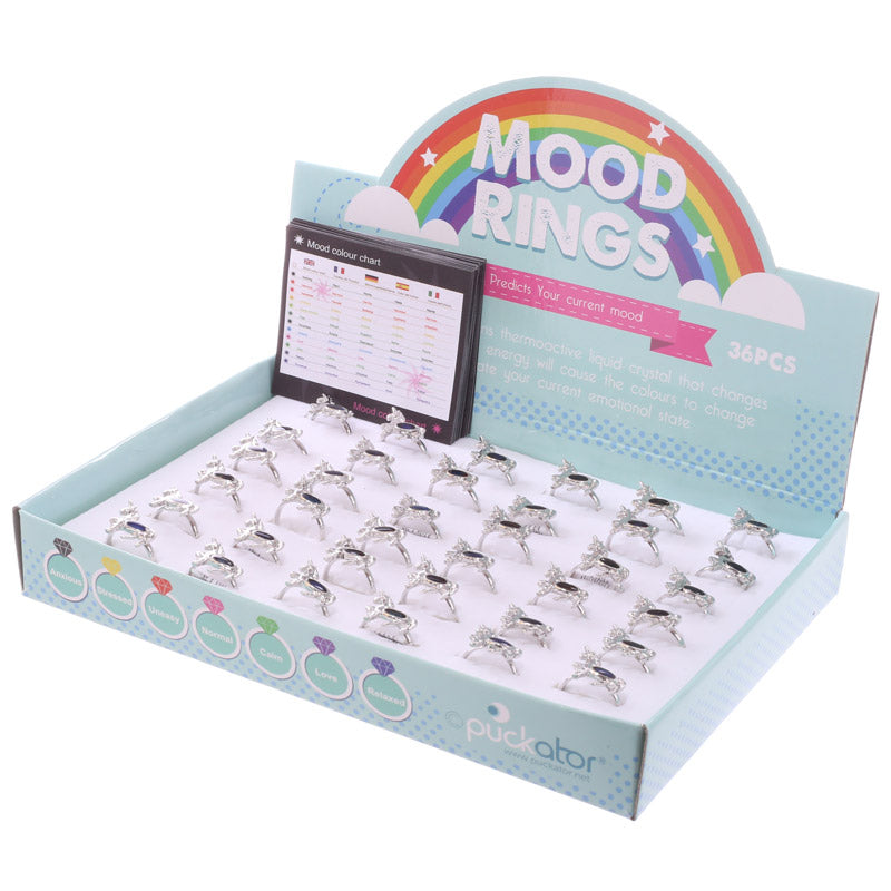 Funky Unicorn Design Mood Rings