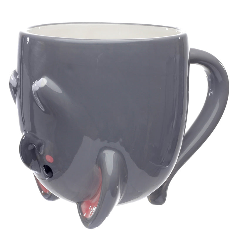 Adoramals Elephant Upside Down Ceramic Mug