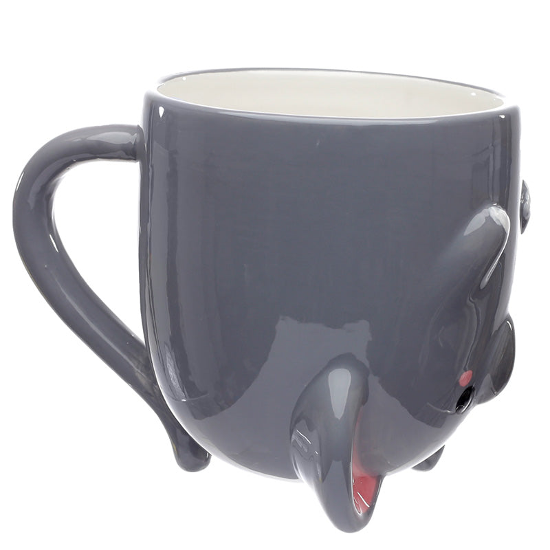 Adoramals Elephant Upside Down Ceramic Mug