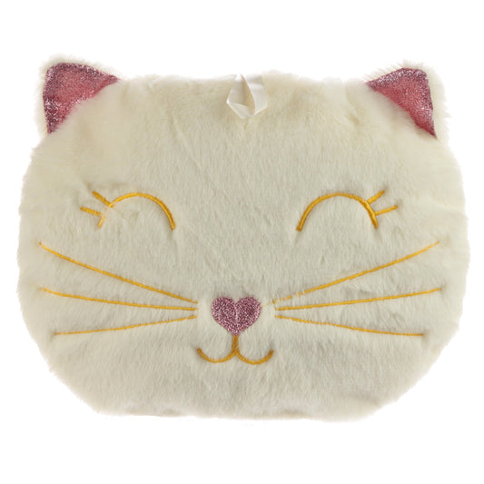 Plush Feline Festive Cat 400ml Hot Water Bottle and Cover