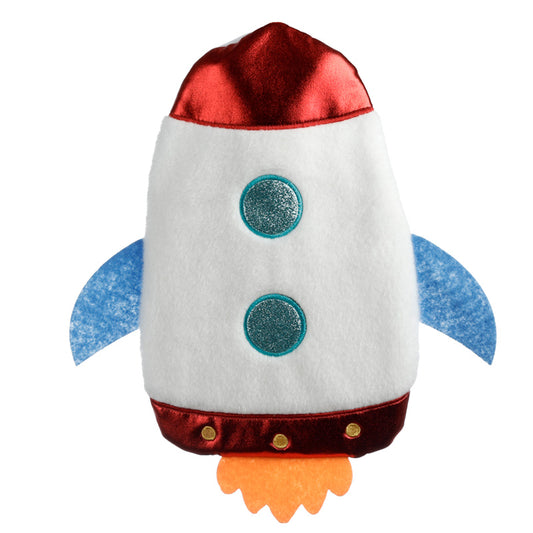 Plush Space Cadet Rocket Hot Water Bottle and Cover