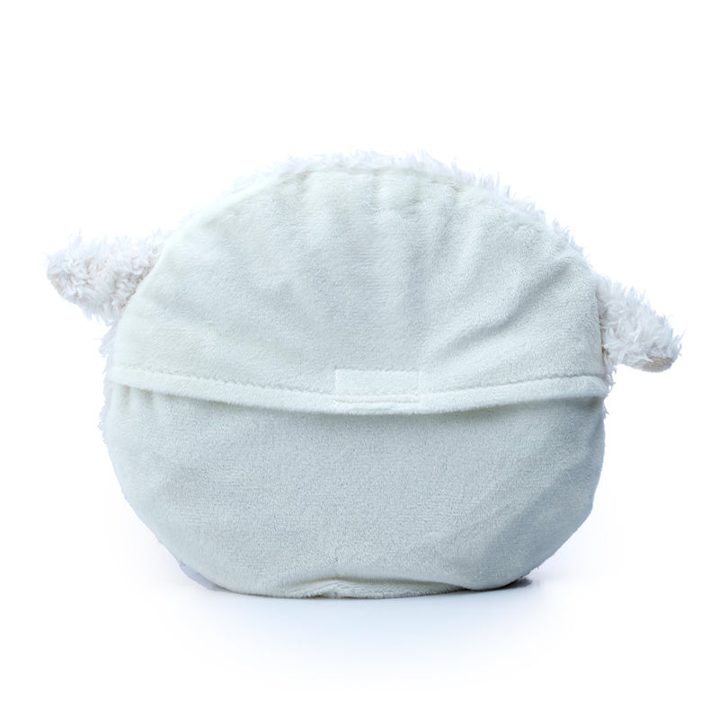 Sleepy Sheep Round Microwavable Plush Wheat and Lavender Heat Pack