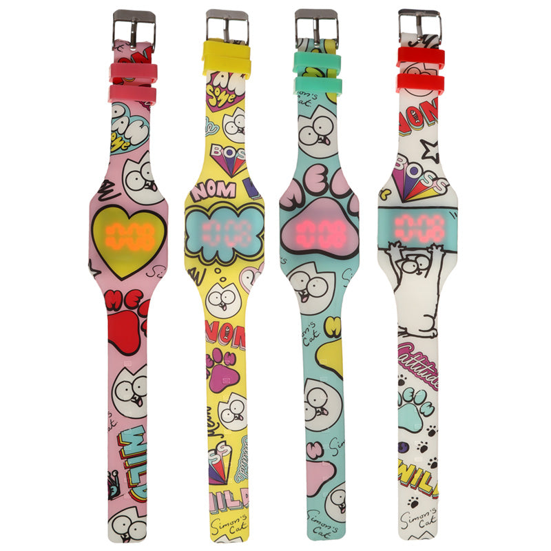 Silicone Digital Watch - Simon's Cat