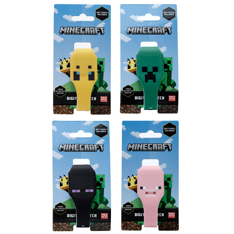 Minecraft Faces Silicone Digital Watch