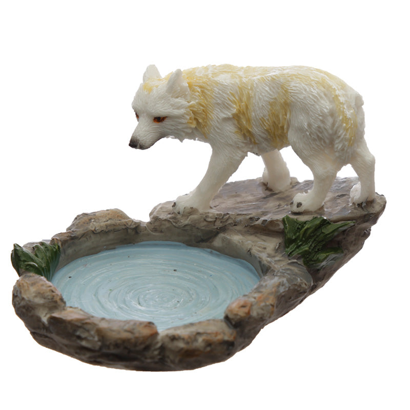 Forest Protector - Protector of the North Wolf Tea Light Candle Holder