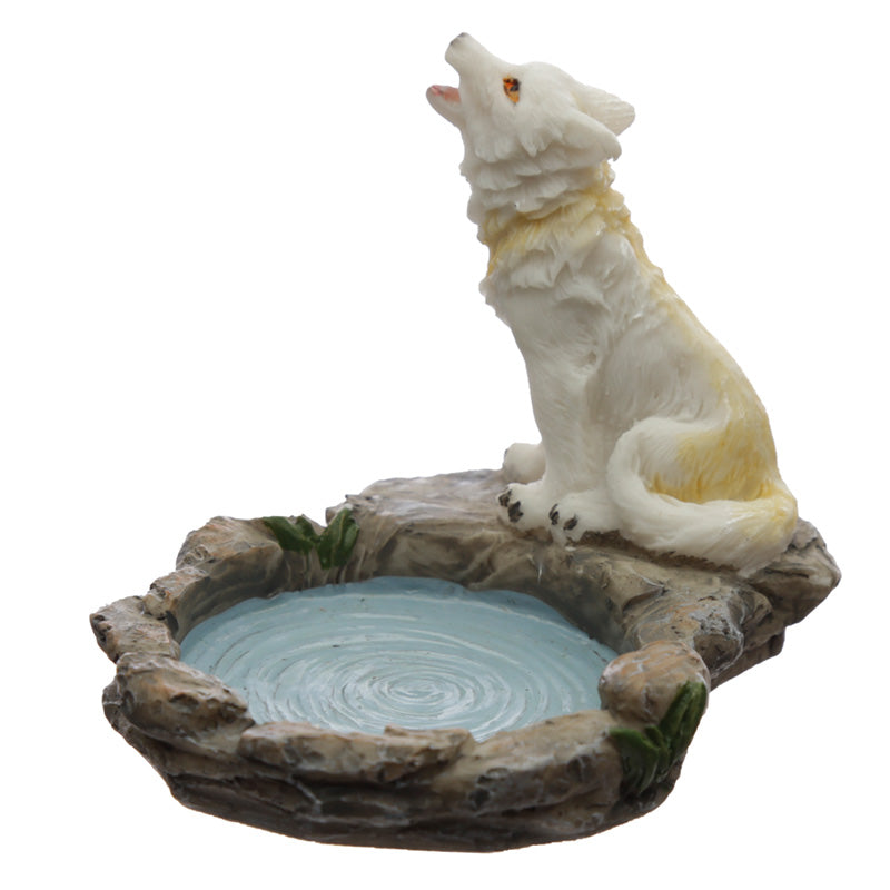 Forest Protector - Protector of the North Wolf Tea Light Candle Holder