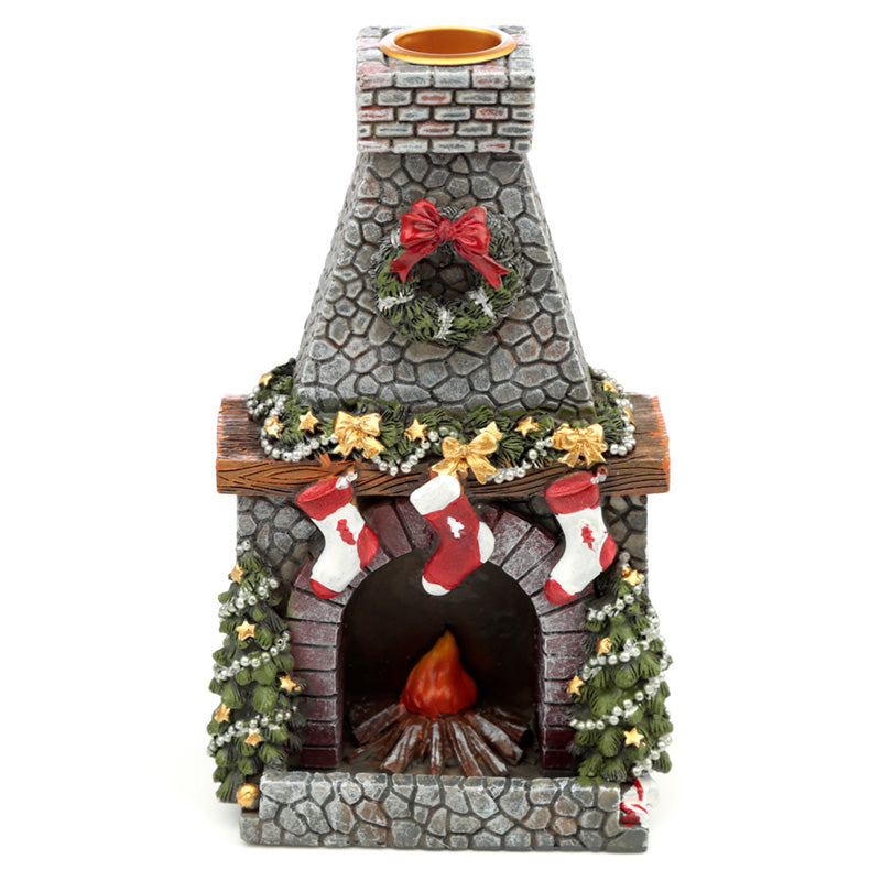 Backflow Incense Burner - Christmas Fireplace