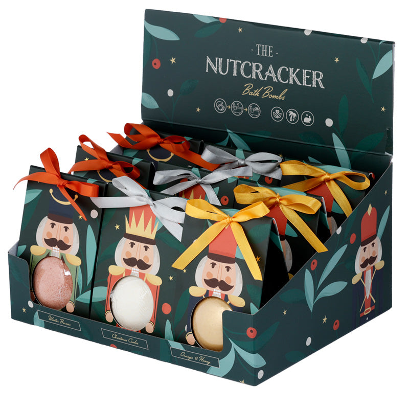 Handmade Bath Bomb in Gift Box - Christmas Nutcracker