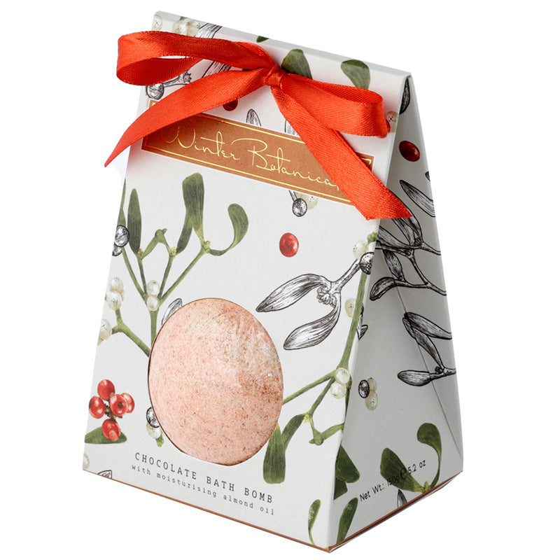 Handmade Bath Bomb in Gift Box - Christmas Winter Botanicals