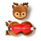 Christmas Reindeer Relaxeazzz Plush Round Travel Pillow  and  Eye Mask Set