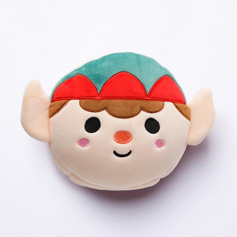 Christmas Elf Relaxeazzz Plush Round Travel Pillow  and  Eye Mask Set