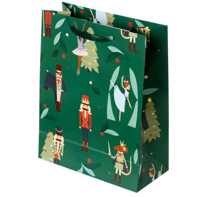 Christmas Nutcracker Sugar Plum Fairy Large Gift Bag