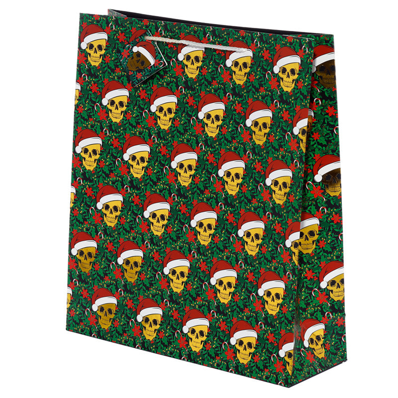 Metallic Skulls Extra Large Christmas Gift Bag