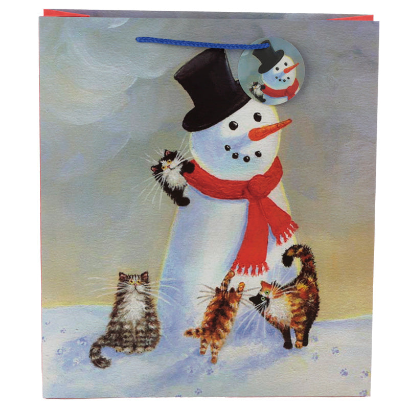 Kim Haskins Cat Christmas 2020 Extra Large Gift Bag