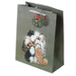 Kim Haskins Cats Christmas Mistletoe Large Gift Bag