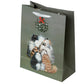 Kim Haskins Cats Christmas Mistletoe Large Gift Bag