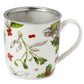 Porcelain Mug  and  Infuser Set - Winter Botanicals