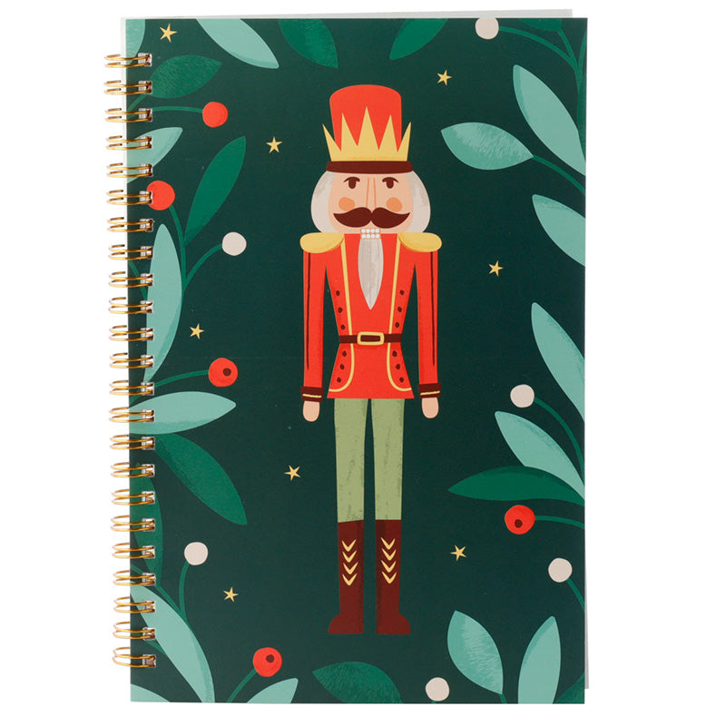 Spiral Bound A5 Lined Notebook - The Nutcracker Christmas