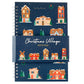 Spiral Bound A5 Lined Notebook - Christmas Village