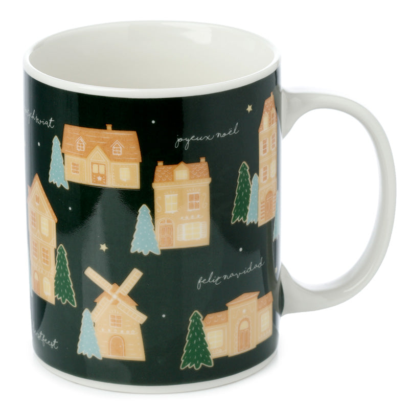 Porcelain Mug - Gingerbread Lane Christmas