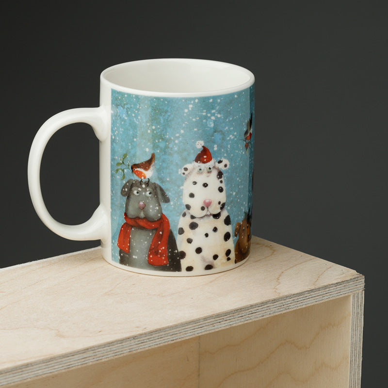 Porcelain Mug - Jan Pashley Christmas Dogs