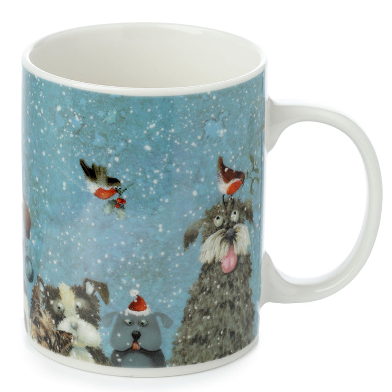 Porcelain Mug - Jan Pashley Christmas Dogs