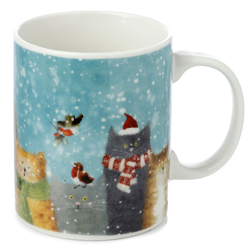 Porcelain Mug - Jan Pashley Christmas Cats