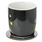 Porcelain Mug and Coaster Gift Set - Kim Haskins Christmas Tree Catastrophe Cats