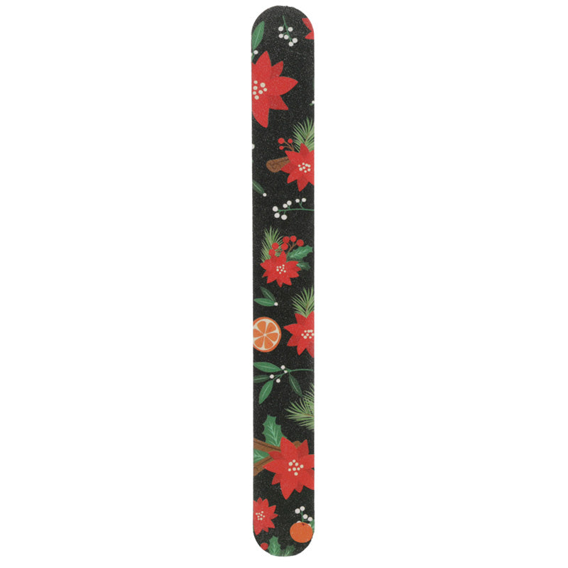 Christmas Nail File - Floral Winter Berries and Mistletoe