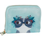 Small Zip Around Wallet - Angie Rozelaar Planet Cat Christmas