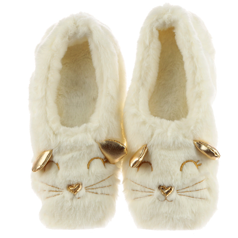 Toesties Heat Wheat Pack Warmer Slippers - Feline Fine Cat