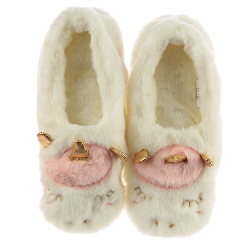 Toesties Heat Wheat Pack Warmer Slippers - Unicorn