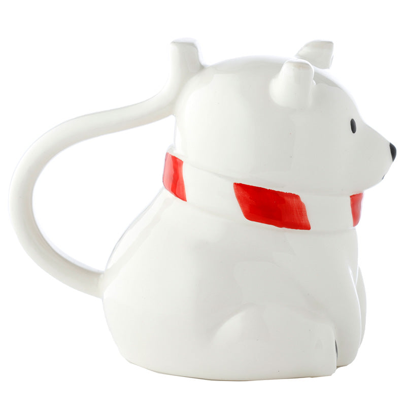 Novelty Upside Down Ceramic Mug - Polar Bear